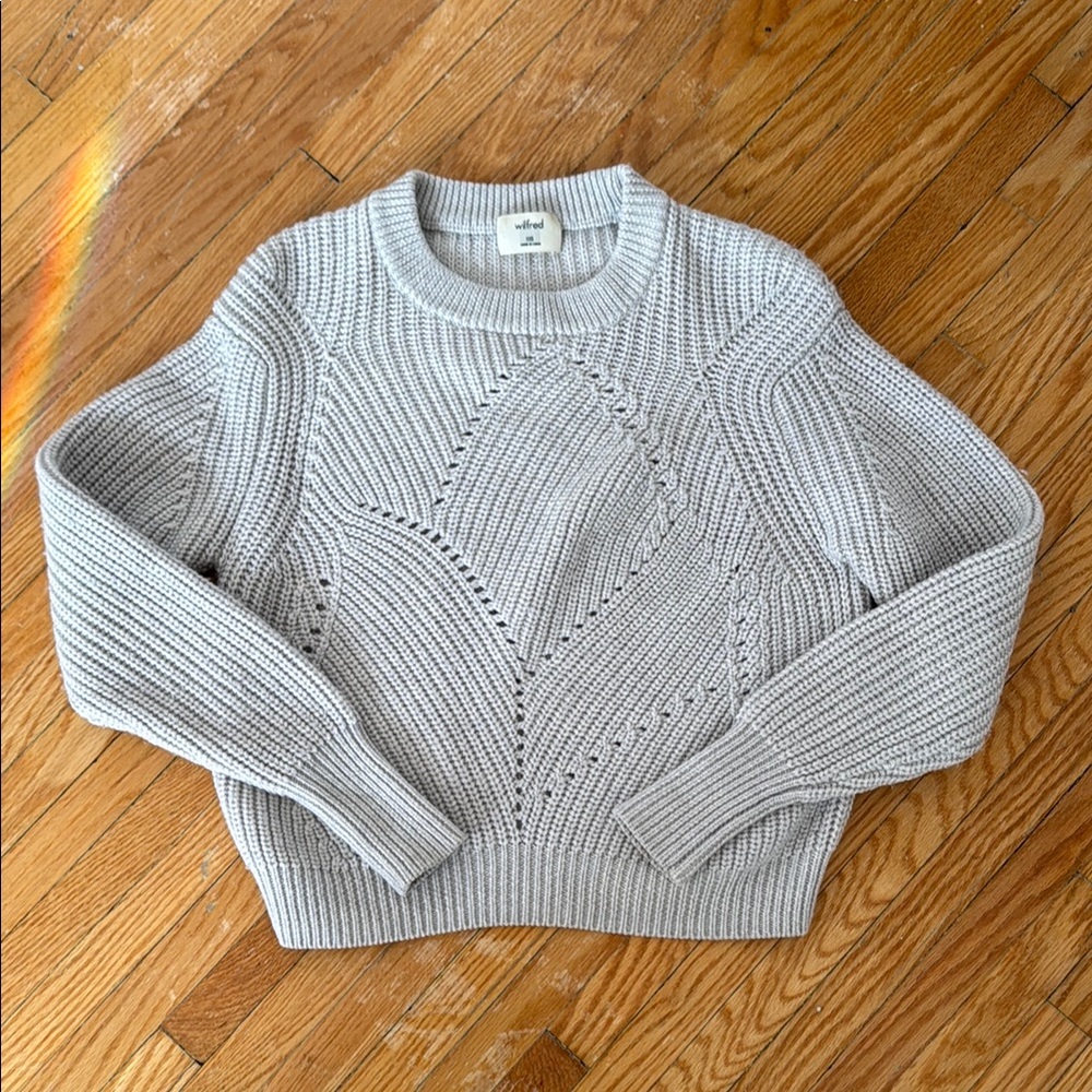 Aritzia Gray Knit Sweater